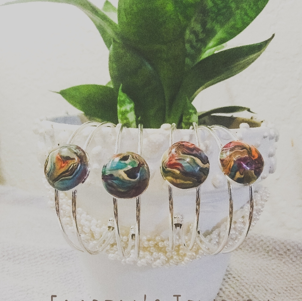Silver clay bracelets